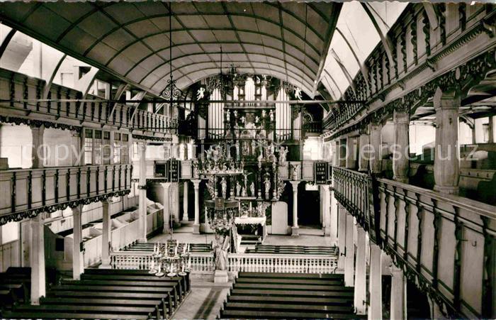 Clausthal-Zellerfeld Goslar Niedersachsen Innenansicht der Marktkirche Zum Heili