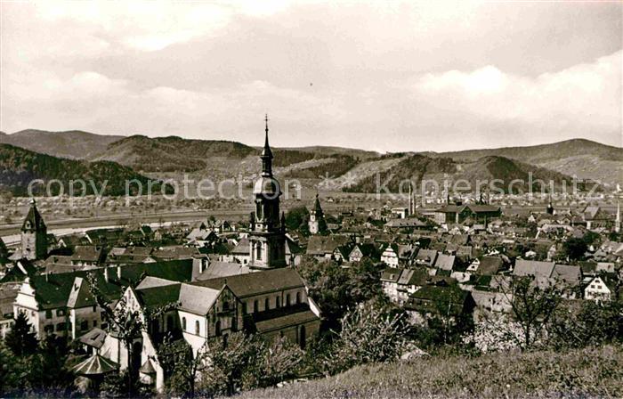 Gengenbach Blick vom Bergle Benediktinerabtei Stadtkirche