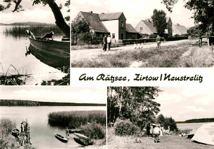 Zirtow Ortsansicht Partie am Raetzsee Camping