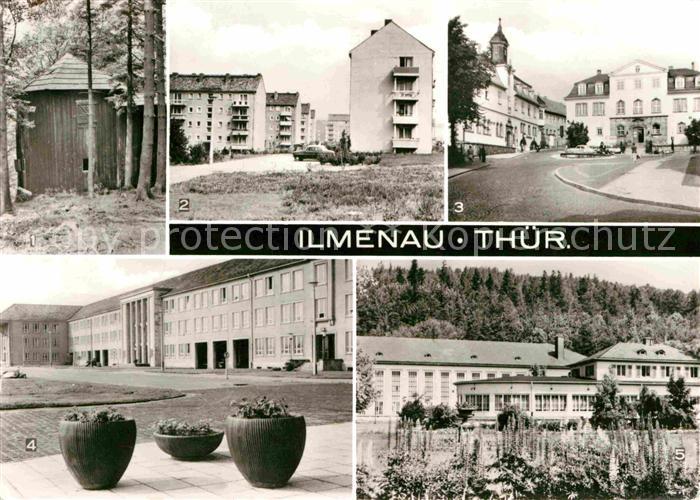 Ilmenau Thueringen Goethehaeuschen Kickelhahn Schortestrasse Rathaus Schloss Tec
