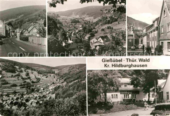 Giessuebel Schleusegrund Teilansichten Landschaftspanorama