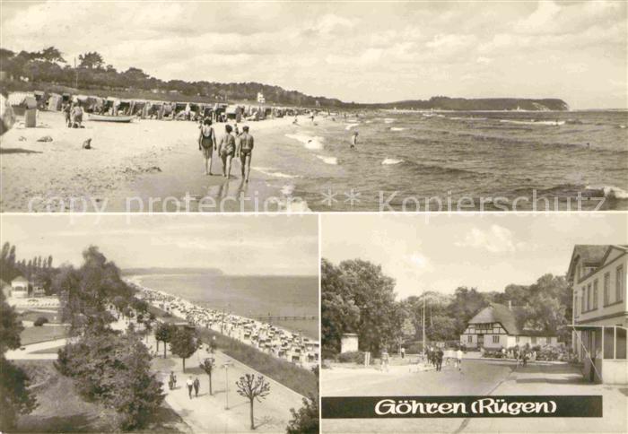 Goehren Ruegen Strand Promenade Ortspartie