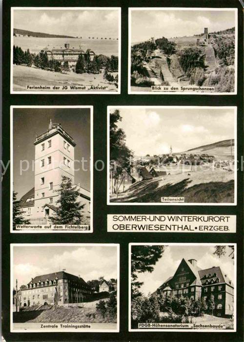 Oberwiesenthal Erzgebirge Ferienheim IG Wismut Aktivist Sprungschanze Wetterwart