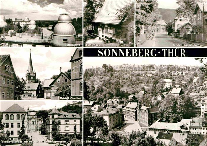 Sonneberg Thueringen Sternwarte Lutherhaus Beethovenstrasse Spielzeugmuseum Blic