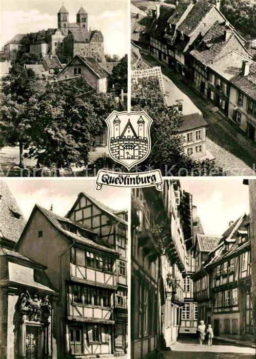 Quedlinburg Harz Burgberg Schloss Altstadt Fachwerkhaeuser