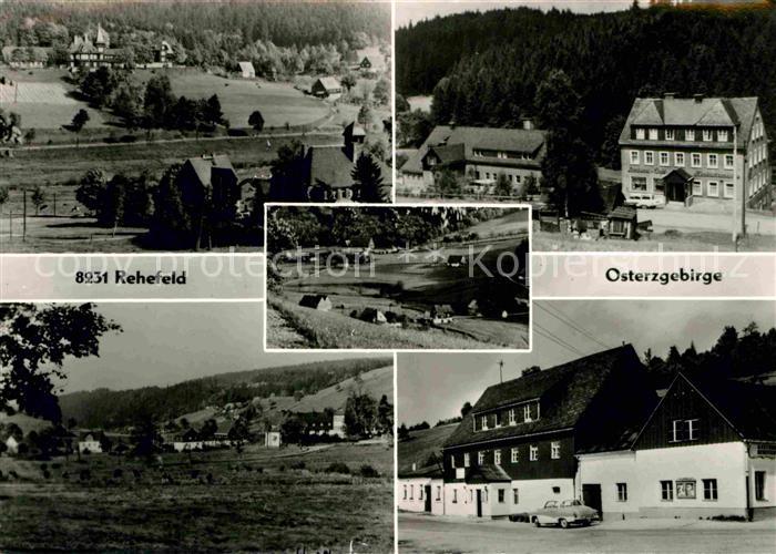 Rehefeld-Zaunhaus Teilansichten Gasthaus Landschaftspanorama