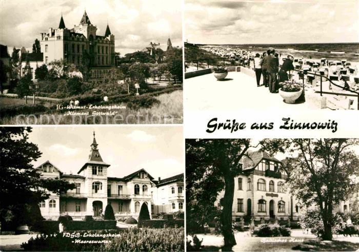 Zinnowitz Ostseebad IG Wismut Erholungsheim Klement Gottwald FDGB Erholungsheim