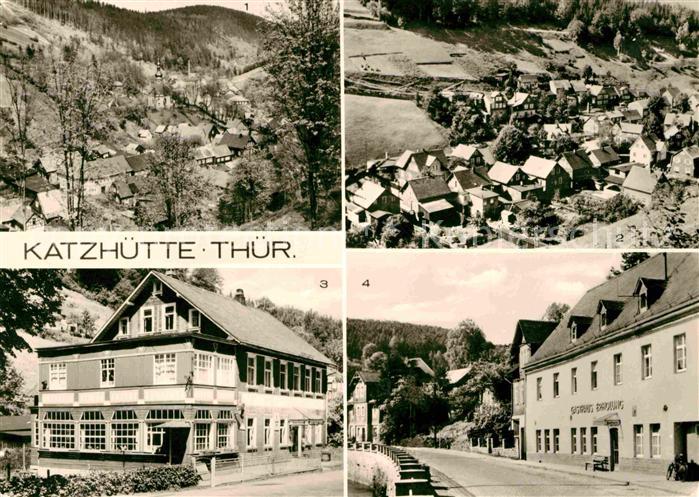 Katzhuette OT Oelze Teilansicht HO Gaststaette Martinshof FDGB Erholungsheim Erh