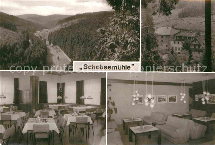 Gehren Thueringen Schobsetal Hexenstein Schobsemuehle Speisesaal Gastraum Clubra