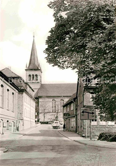 Gehren Thueringen Blick zur Kirche