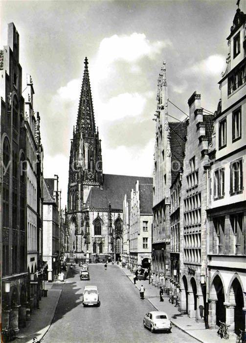 Muenster Westfalen Prinzipalmarkt Lambertikirche