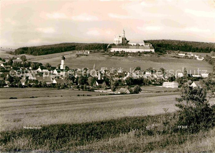 Neresheim Ortsansicht mit Kloster