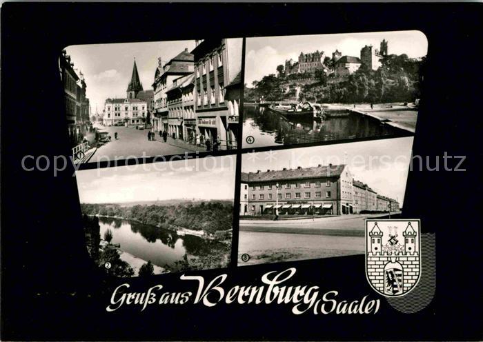 Bernburg Saale Thaelmannplatz Ehemaliges Schloss Saale Strasse des Aufbaues