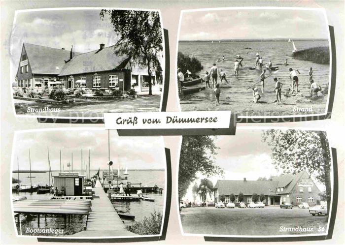 Duemmersee Mecklenburg-Vorpommern Strandhaus Strand Bootsanleger