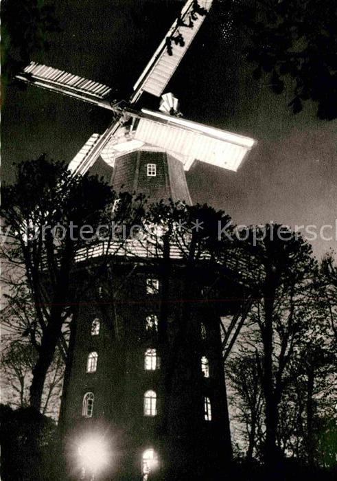 BREMEN  CITY Muehle am Wall Windmuehle Nachtaufnahme
