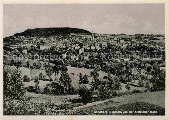 Annaberg-Buchholz Erzgebirge Panorama Bllick von der Frohnauer Hoehe