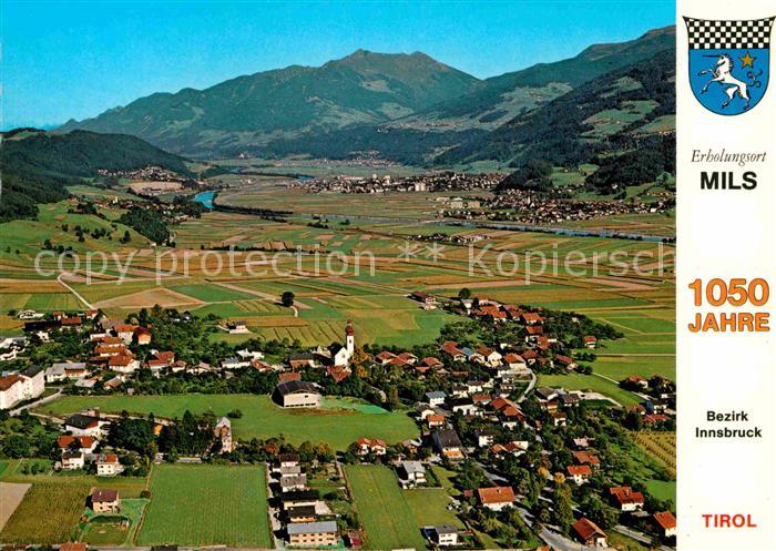 Mils Hall 1050 Jahre Erholungsort Alpen Fliegeraufnahme
