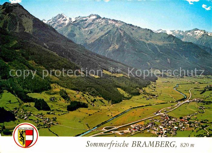Bramberg Wildkogel Sommerfrische Ferienort Oberpinzgau Alpenpanorama Fliegeraufn