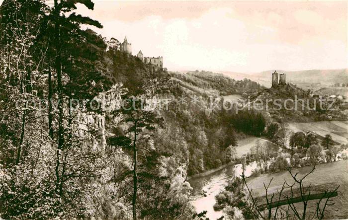 Bad Koesen Rudelsburg und Burg Saaleck