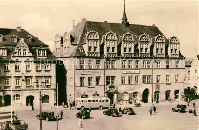 Naumburg Saale Marktplatz mit Rathaus