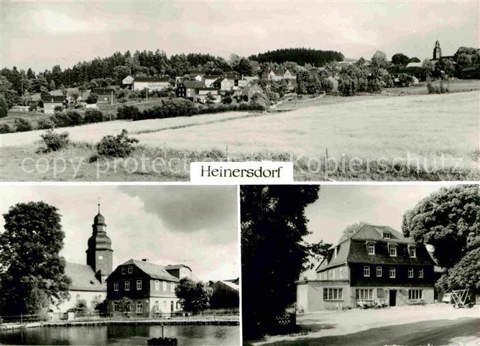 Heinersdorf  Lobenstein Ortsansicht mit Kirche