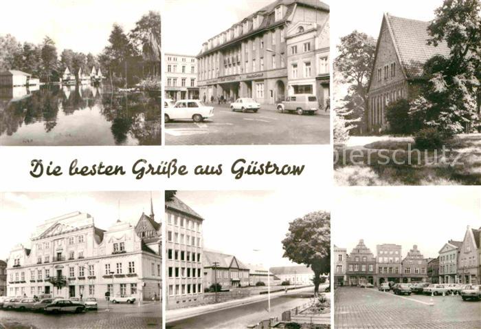 Guestrow Mecklenburg Vorpommern Faehrteich Hotel Stadt Guestrow Barlach Gedenkst