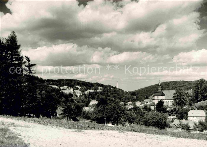 Bad Gottleuba-Berggiesshuebel mit Sanatorium und Panoramahoehe