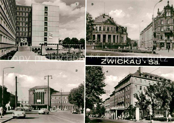 Zwickau Sachsen Internat Ingenieurhochschule Hauptbahnhof Milchbar Schumannplatz
