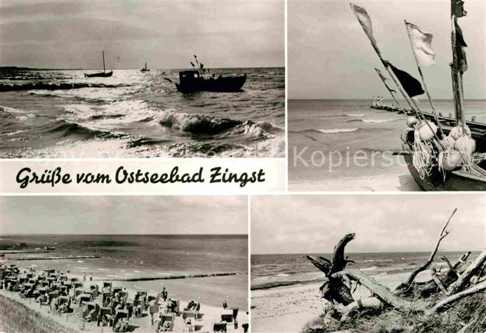 Zingst Ostseebad Strand Fischerboot