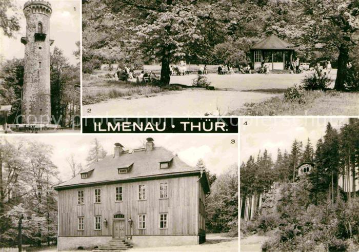 Ilmenau Thueringen Aussichtsturm Kickelhahn Musikpavillon Jagdhaus Gabelbach Sch