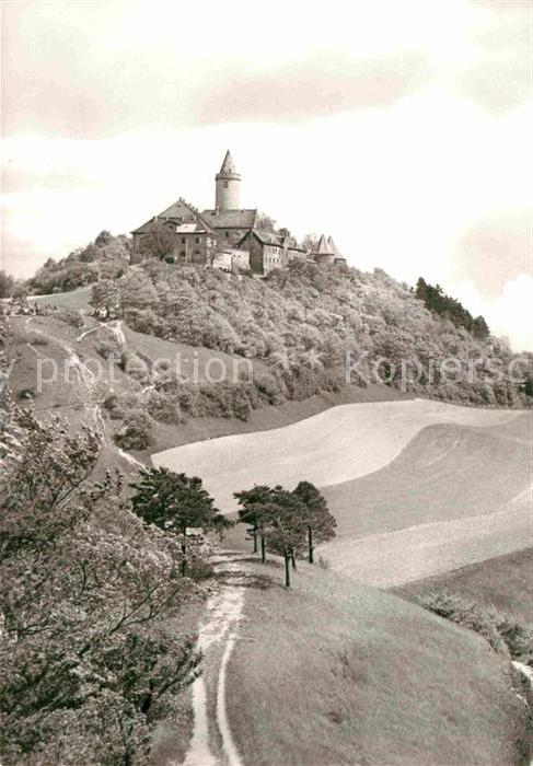 Kahla Thueringen Blick zur Leuchtenburg