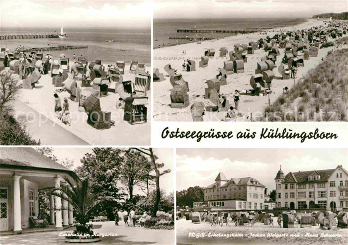 Kuehlungsborn Ostseebad Strand Lesehalle Kurgarten FDGB Erholungsheim Jochen Wei