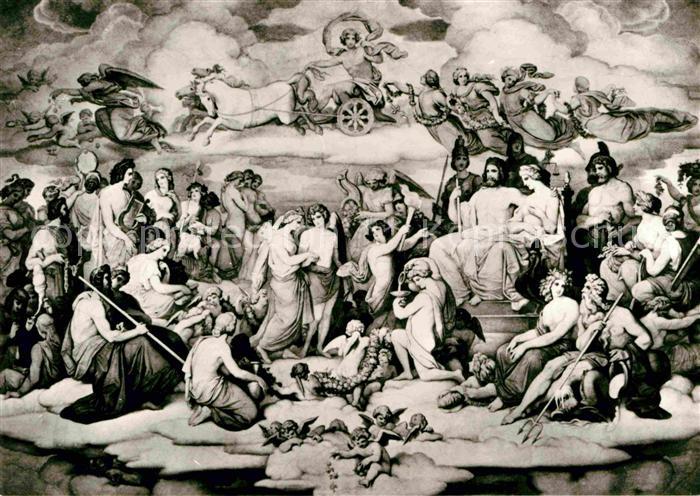 Altenburg Thueringen Hochzeit von Amor und Psyche im Goetterhimmel Freskomalerei