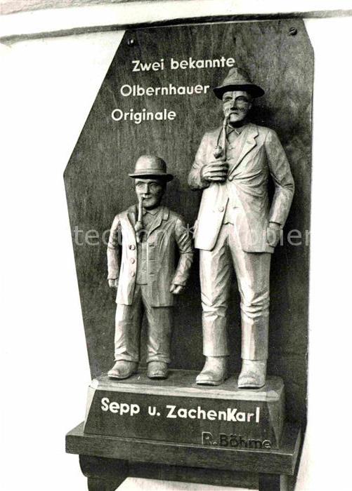 Olbernhau Erzgebirge Haus der Heimat Schnitzarbeit Sepp und Zachenkarl Handabzug