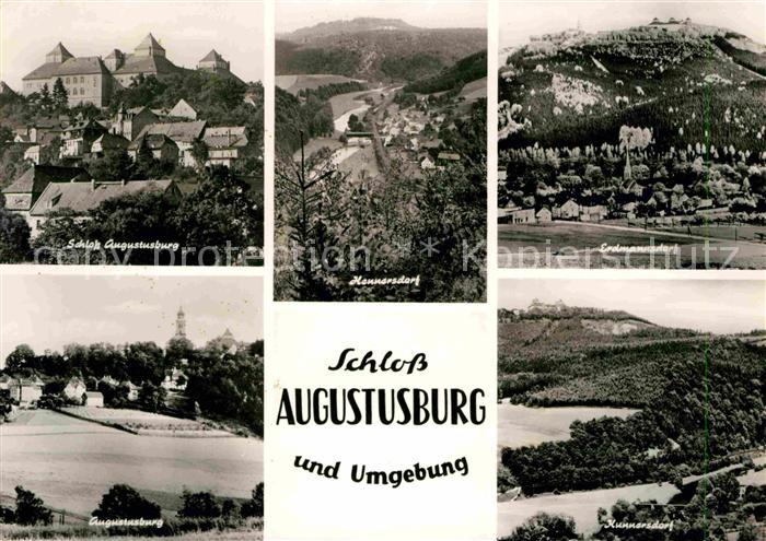 Augustusburg Schloss Augustusburg und Umgebung Hennersdorf Erdmannsdorf Kunnersd