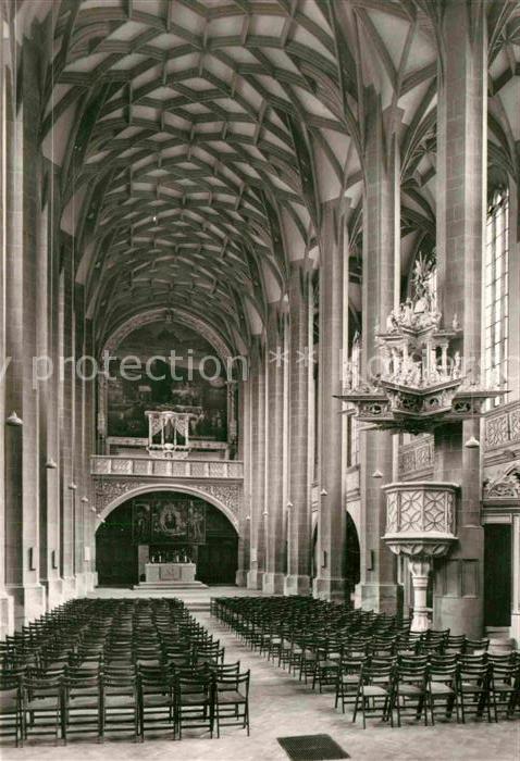 Halle Saale Inneres der Marktkirche 16. Jhdt.