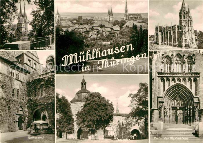 Muehlhausen Thueringen Jakobikirche Divi Blasiikirche Portal Marienkirche Frauen