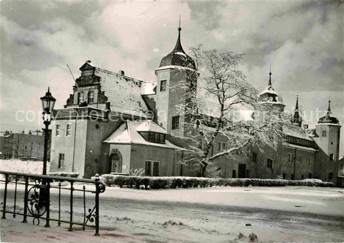 DRESDEN Elbe Staatliches Museum fuer Volkskunst im Winter