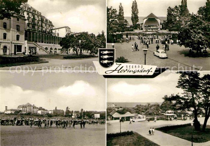 Heringsdorf Ostseebad Usedom Ferienheim Konzertpavillon Strand Promenade