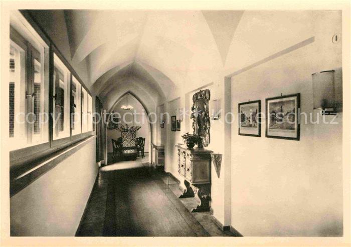 Kloster Hiddensee Gerthart Hauptmann Gedaechtnisstaette Kreuzgang