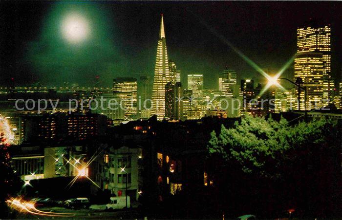 San Francisco California at night