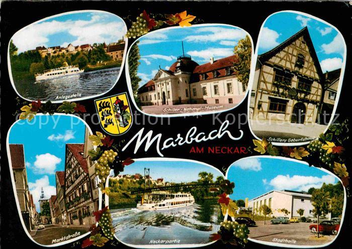 Marbach Neckar Anlegestelle Schiller National Museum Geburtshaus Marktstr Neckar