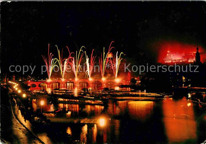 Heidelberg Neckar Schloss Beleuchtung