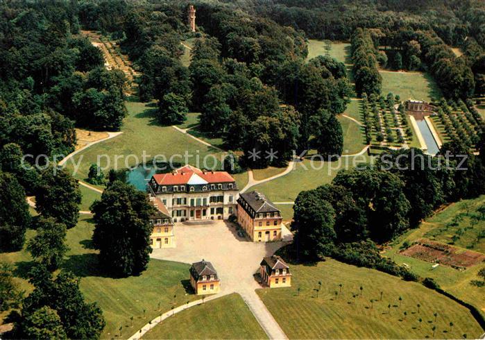 Calden Schloss Wilhelmsthal mit Park Fliegeraufnahme