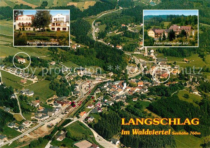 Langschlag Fliegeraufnahme Pension Klosterberg Hotel Waldviertler Hof