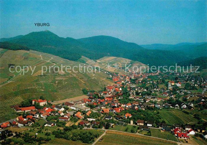 Neuweier mit Yburg Fliegeraufnahme