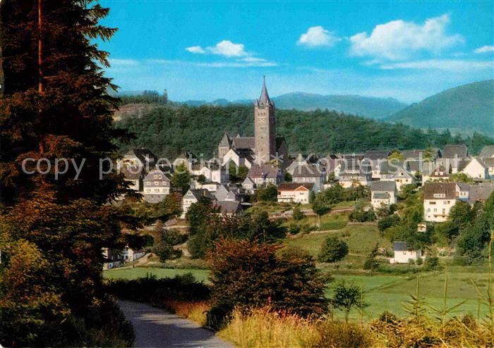 Schmallenberg Teilansicht mit Kirche