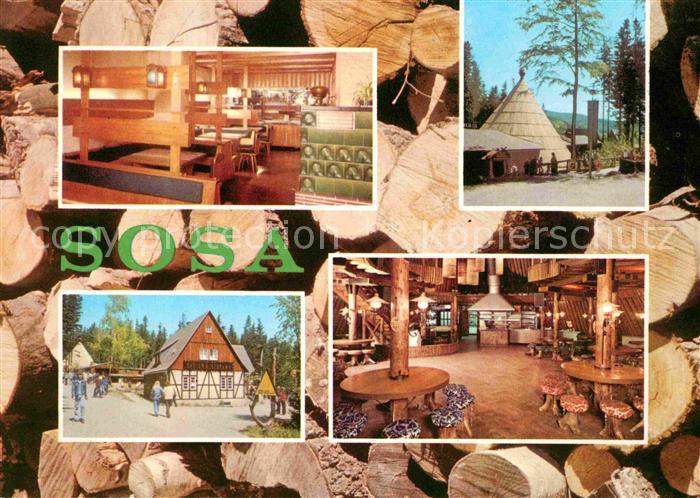 Sosa Erzgebirge Konsum Gaststaetten Koehlerhuette und Meiler Gastraeume