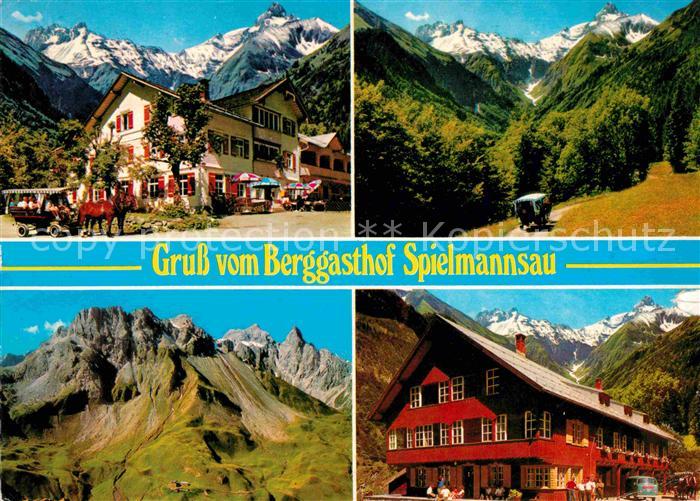 Oberstdorf Berggasthof Spielmannsau Allgaeuer Alpen