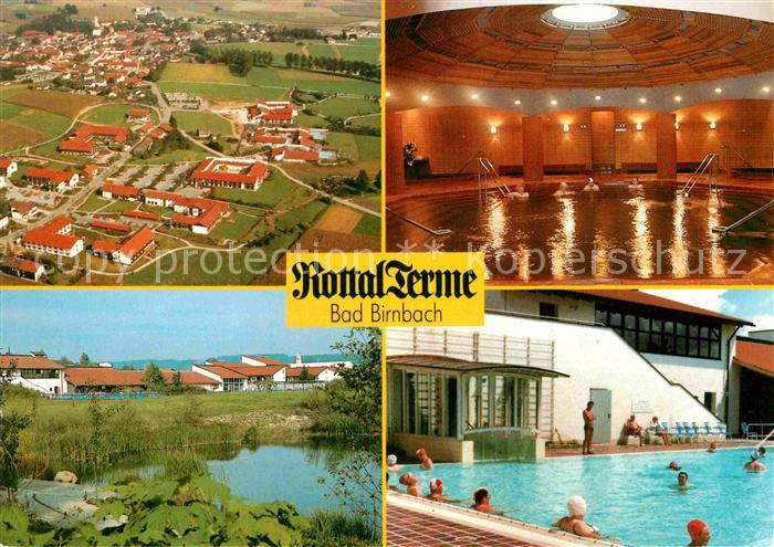Bad Birnbach Fliegeraufnahme Rottal Terme Teilansicht Freibad